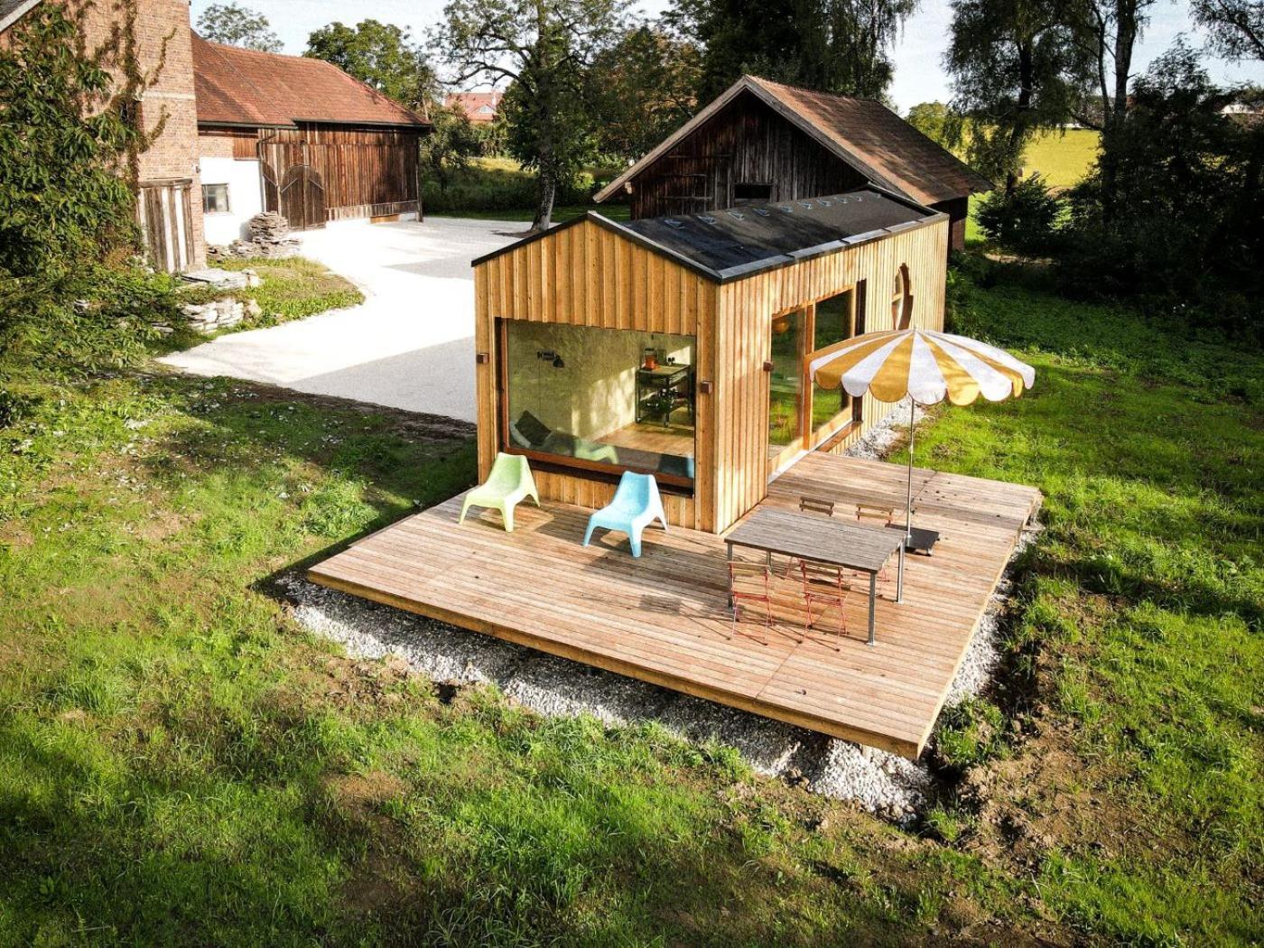 Die Klingerei - Tiny House Wiese Villa Seewalchen Exterior photo