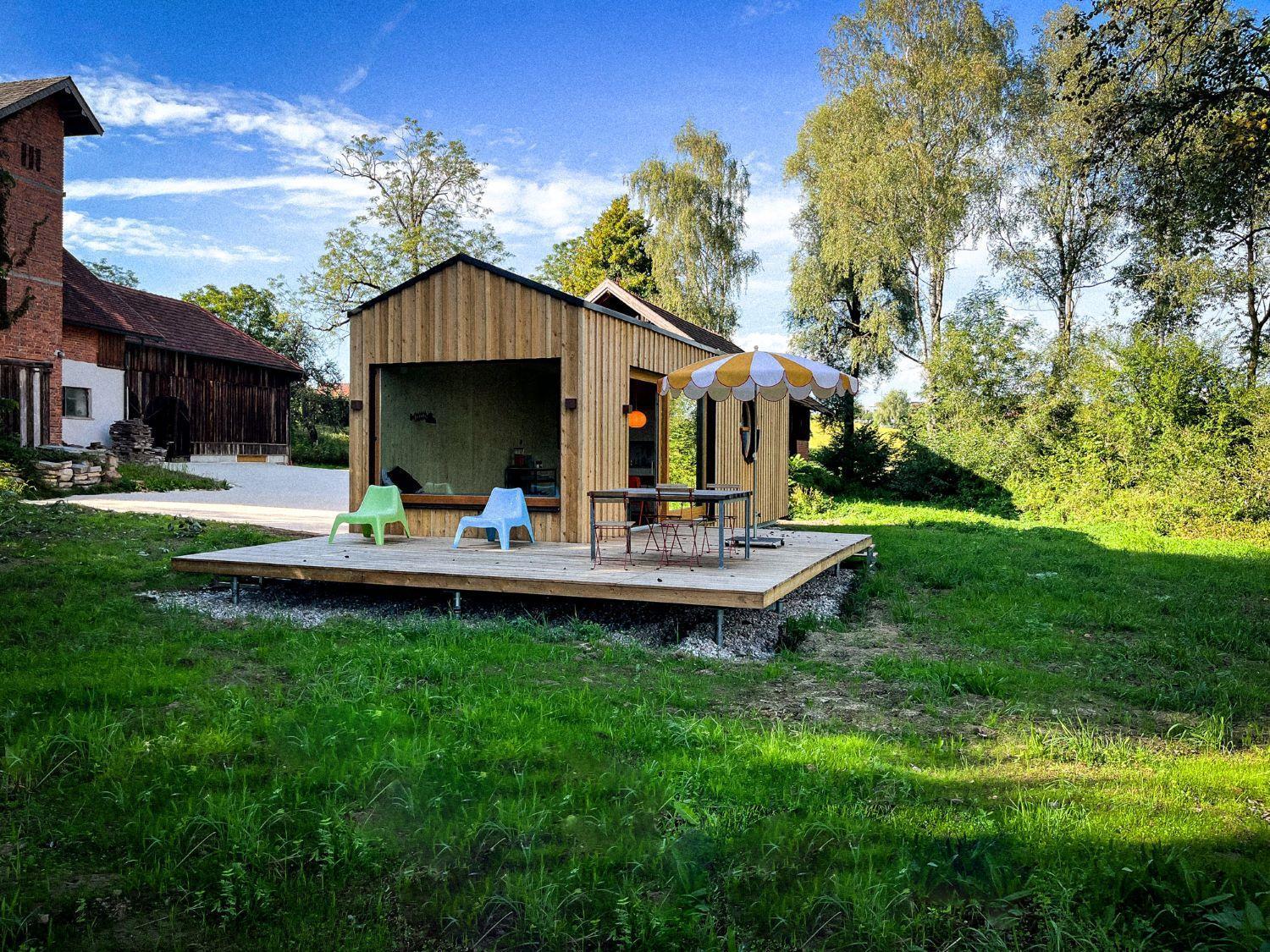 Die Klingerei - Tiny House Wiese Villa Seewalchen Exterior photo