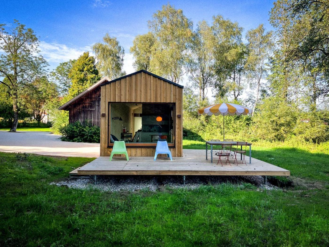 Die Klingerei - Tiny House Wiese Villa Seewalchen Exterior photo