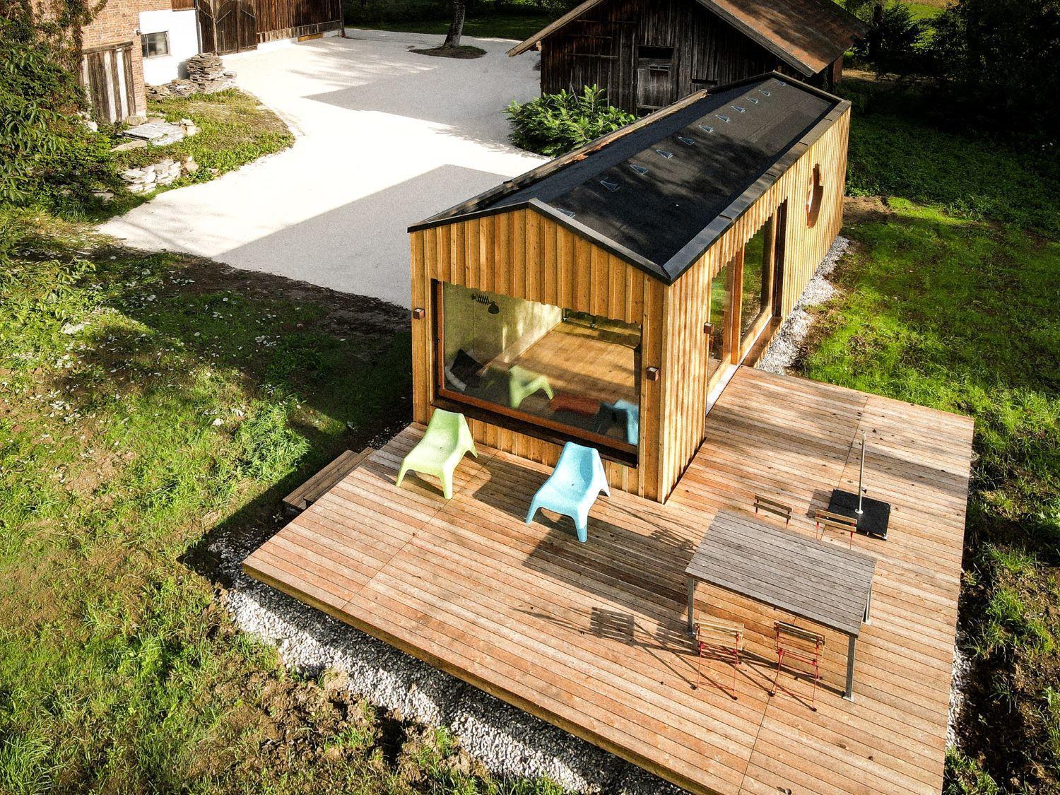 Die Klingerei - Tiny House Wiese Villa Seewalchen Exterior photo